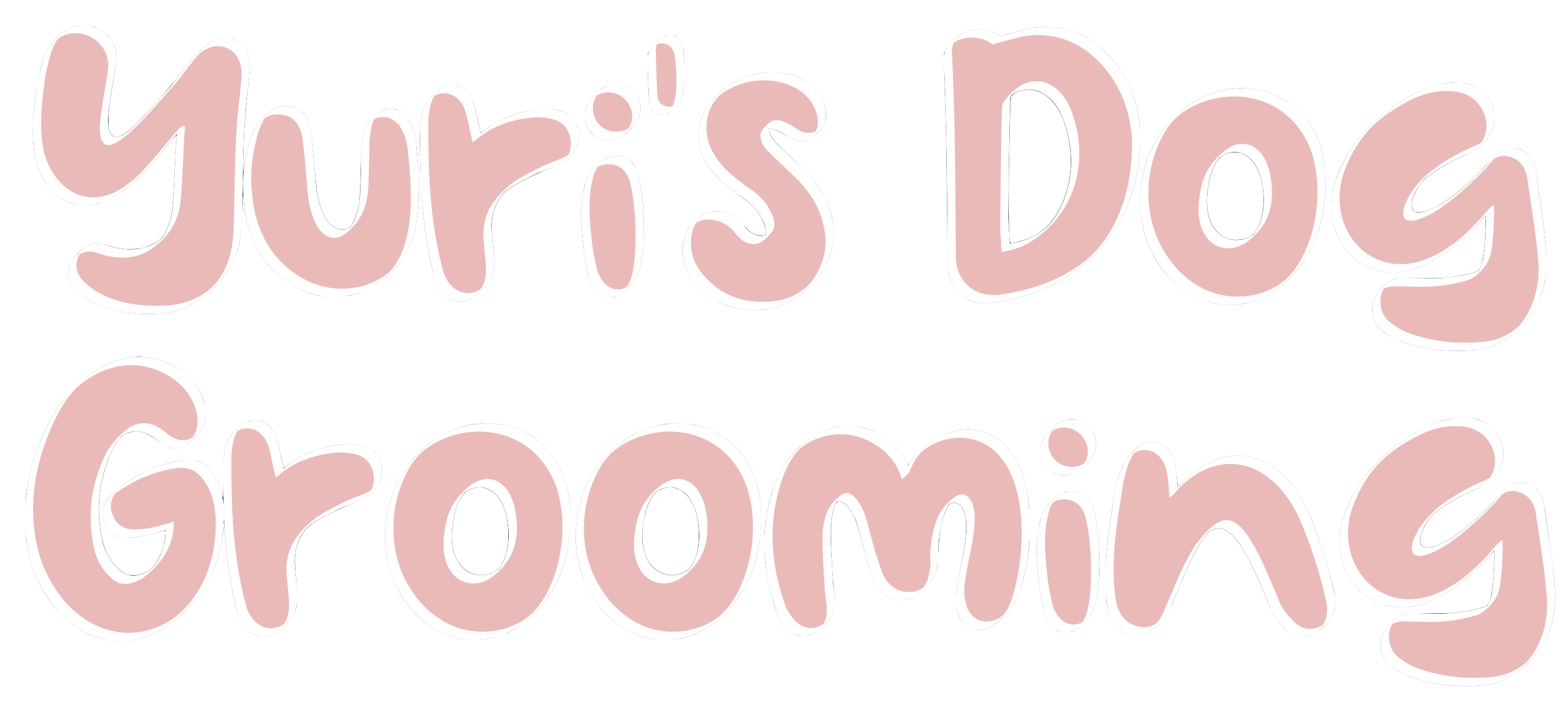 Yuri's Dog Grooming Name Logo